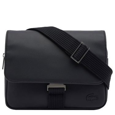 Lacoste Men's Classic Messenger - Umhängetasche 25 cm (black)