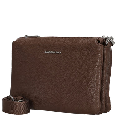 Mandarina Duck Mellow Leather Pochette - Bolso de Noche 23 cm (color: mole)