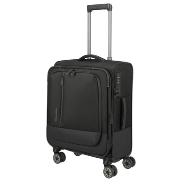 Travelite Crosslite - 4-Wheel Cabin Trolley S 55 cm erw. (schwarz)