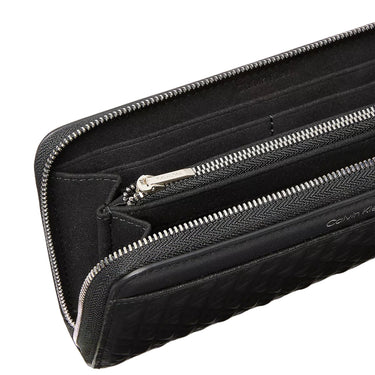 Calvin Klein Emblem Embossed - Wallet 4cc 19 cm (black)