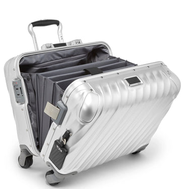 TUMI 19 Degree Aluminum - Trolley de negocios con 4 ruedas 44 cm (plata)