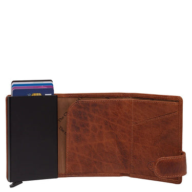 The Chesterfield Brand Portland - Portafoglio per carte di credito 6cc 10 cm RFID (cognac)