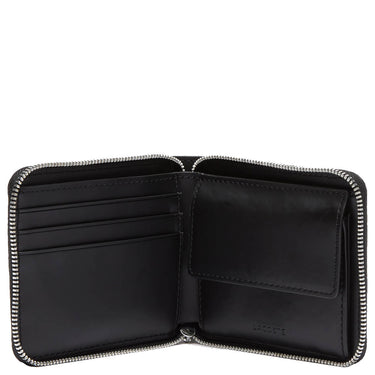 Lacoste The Blend - Portafoglio 3cc 11 cm RFID (monogramma nero grigio)