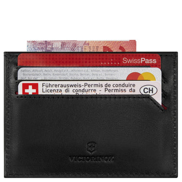 Victorinox Altius Alox Slim Card Case - Credit Card Holder 3cc 10 cm RFID (Color: black)