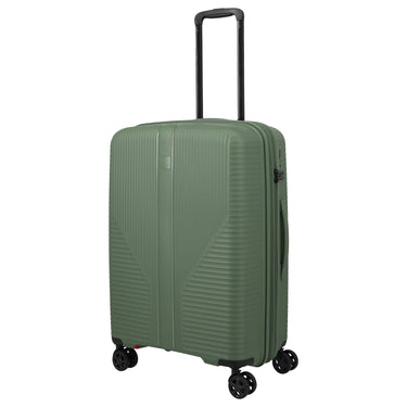 Travelite Air Stripe - Valise trolley 4 roues 66 cm extensible (Couleur : green)