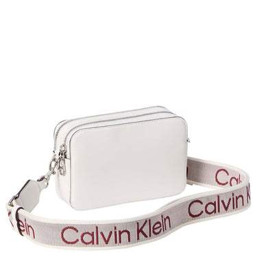 Calvin Klein Webbing Double Strap - Shoulder Bag 18 cm (white alyssum)