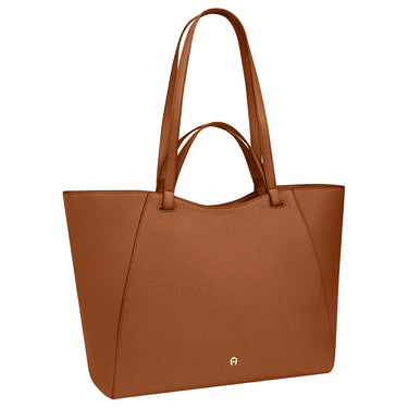 Aigner Pura L - Bolso shopper 46 cm (marrón coñac)