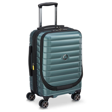Delsey Paris Shadow 5.0 - Trolley de cabina con 4 ruedas y bolsillo delantero S 55 cm erw. USB (gruen)