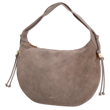 Coccinelle Thess Suede Bim - Shoulder Bag 38 cm (warm taupe)