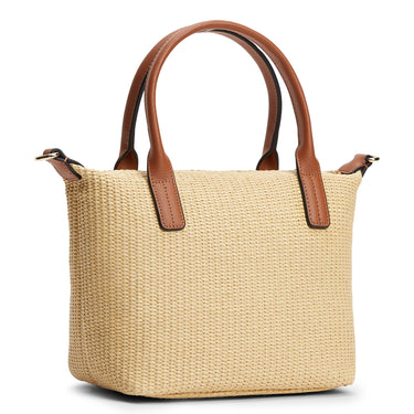 Tommy Hilfiger Popette Mini - Bolso shopper 34 cm (rafia natural)