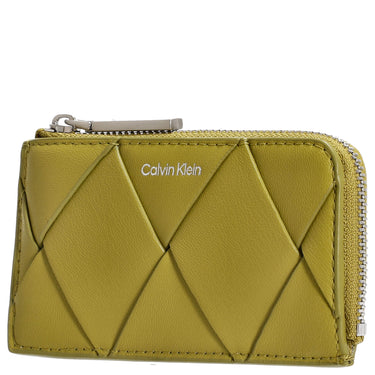 Calvin Klein Woven - Credit Card Holder 4cc 15.5 cm (Color: avocado oil)