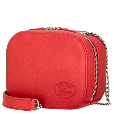 Lacoste Croco Crew - Bolso bandolera de cuero 16 cm (pompier)