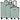 Somko Line - 4-Rollen-Trolley Set 3tlg. (mint)