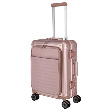 Travelite Next - Maleta de cabina de 4 ruedas con bolsillo frontal S 55 cm (rosa)