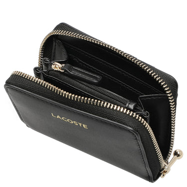 Lacoste Zip Coin Wallet XS - Portafoglio 6cc 11,5 cm (nero)
