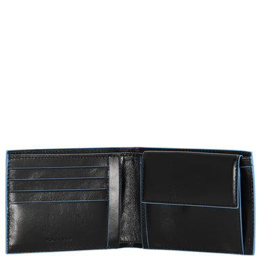 Piquadro Blue Square - Men's Wallet 4cc 12.5 cm (black)