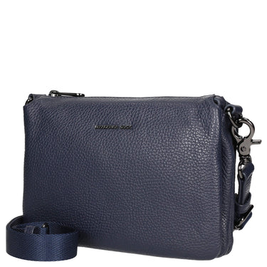 Mandarina Duck Mellow Leather Pochette - Pochette de Soir 23 cm (couleur : bleu robe)