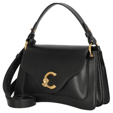 Coccinelle C-Me Calf - Sac à main 23,5 cm (Couleur : noir)