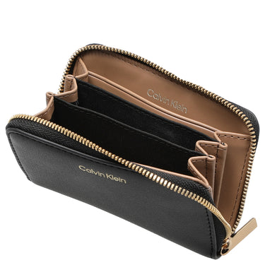 Calvin Klein Foil Logo - Cartera M 2cc 11 cm (black/toastet coconut)