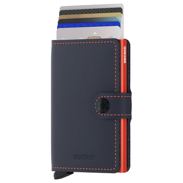 Secrid Matte Miniwallet - Geldbörse RFID 6.5 cm (night blue-orange)