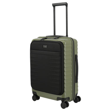 TITAN UPGRADE - 4-Wheel Cabin Trolley S 55/23 cm mit Vortasche (forest green)