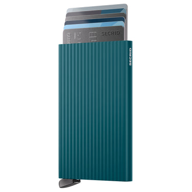 Secrid Cardprotector Fluted - Kreditkartenetui 6cc 10.2 cm RFID (teal+)