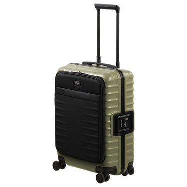 TITAN OVERSEAS - Trolley de cabina S con 4 ruedas 55/23 cm con bolsillo delantero (forest green, 55/23 cm)