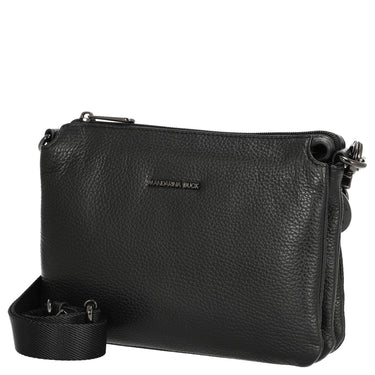 Mandarina Duck Mellow Leather Pochette - Clutch 23 cm (Color: negro)