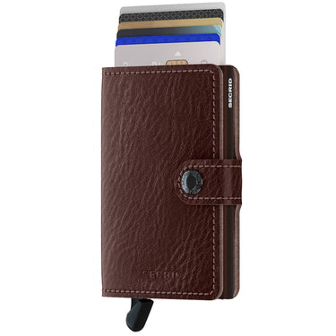 Secrid Vegetable Tanned Miniwallet - Portefeuille RFID 6.5 cm (espresso-brown)