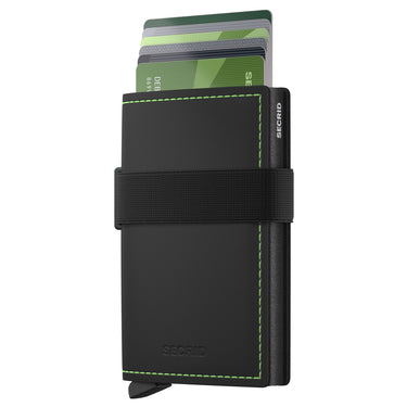 Secrid Bandwallet Matte - Credit Card Holder 6cc 10.3 cm RFID (black-green)