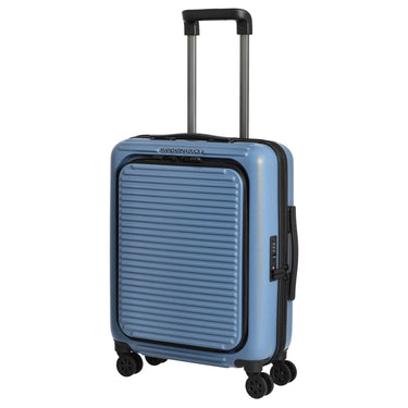 Mandarina Duck Tank Case - Trolley 4 Roues avec Poche Avant 55 cm (couleur : china blue)