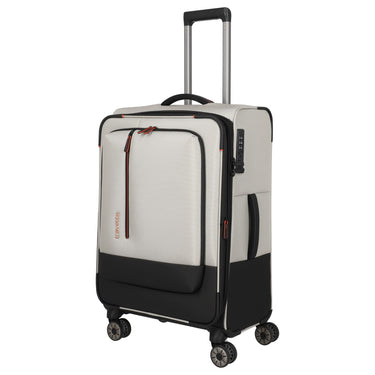 Travelite Crosslite - 4-Rollen-Trolley M 66 cm erw. (natur)