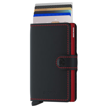 Secrid Matte Miniwallet - Geldbörse RFID 6.5 cm (black-red)