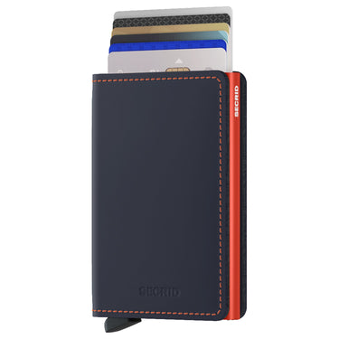 Secrid Matte Slimwallet - Geldbörse RFID 6.8 cm (night blue-orange)