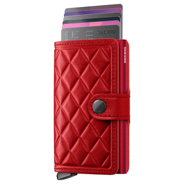 Secrid Miniwallet Emboss Diamond - Étui à cartes de crédit 6cc 10.2 cm RFID (red+)