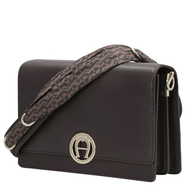 Aigner Livia - Umhängetasche + Tuch 24 cm M (espresso brown)
