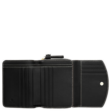Aigner Ambra - Cartera para 9 tarjetas, 12 cm (negro)