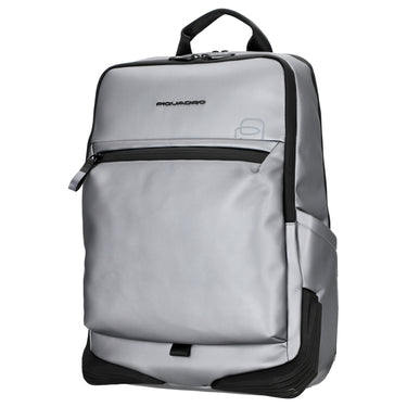 Piquadro Backpack - Backpack 15.6" 43 cm (silver/black)