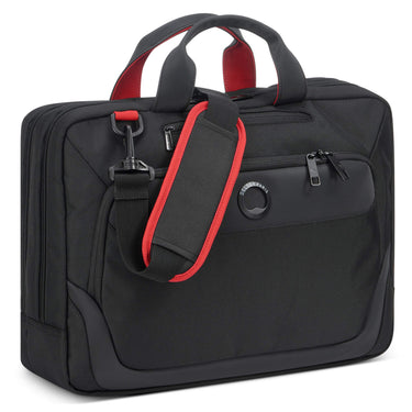 Delsey Paris Parvis Plus - Maletín 15.6" 41 cm (negro)