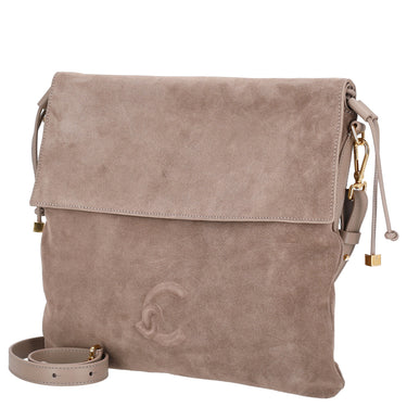 Coccinelle Lidia Suede Bim - Shoulder Bag 34 cm (warm taupe)