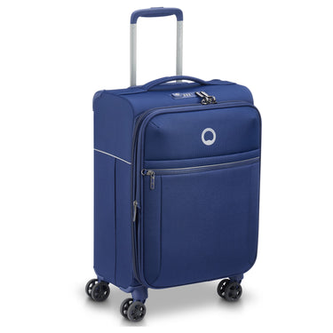 Delsey Paris Brochant 2.0 - Trolley de cabine 4 roulettes S 55 cm extensible (couleur : bleu)
