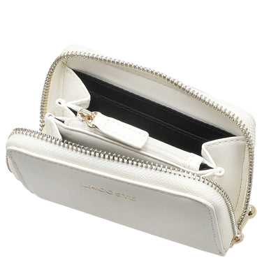 Lacoste Zip Coin Wallet XS - Cartera 6cc 11.5 cm (farine)