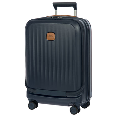 Brics Taormina - 4-Wheel Cabin Trolley with Front Pocket 55 cm ext. USB (blau)