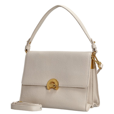 Coccinelle Binxie - Sac à bandoulière 23 cm (cuir d'agneau blanc)