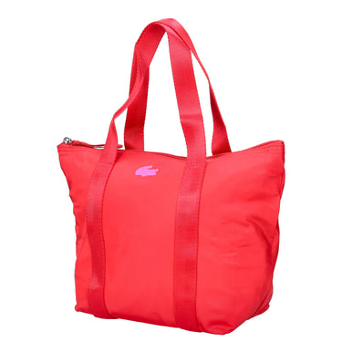 Lacoste Izzie - Bolso Shopper XS aus Nylon 23 cm (pompier rose fluo)