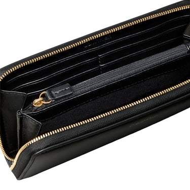 Calvin Klein Hardware Large Zip Around - Cartera 4cc 19 cm (black)