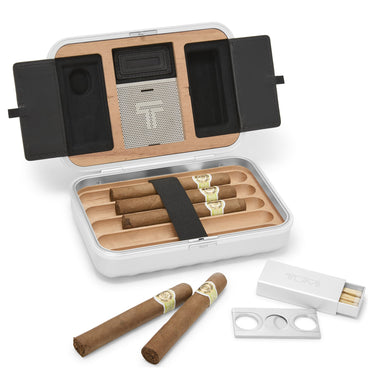 TUMI 19 Degree Aluminum - Cigar Case 21.5 cm (silver)