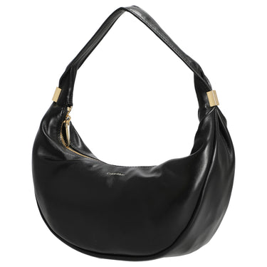 Calvin Klein Pinched Soft Crescent - Borsa a spalla L 35 cm (schwarz)