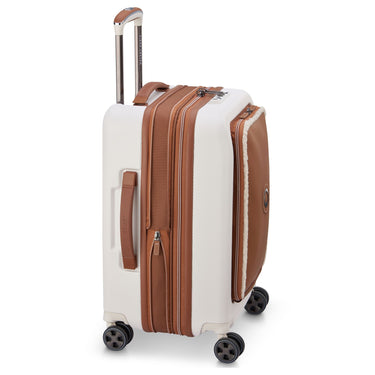 Delsey Paris Chatelet Air 2.0 - 4-Rollen-Kabinentrolley 55 cm erw. 14" USB (angora)