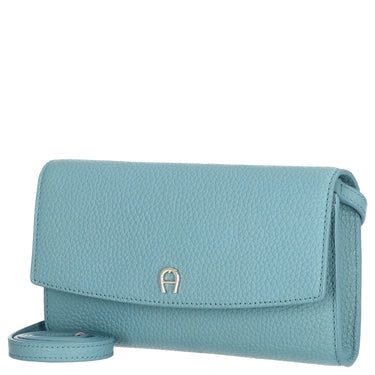 Aigner Wallet on Chain - Wallet 14cc 21.5 cm RFID (Color: aquamarine blue)